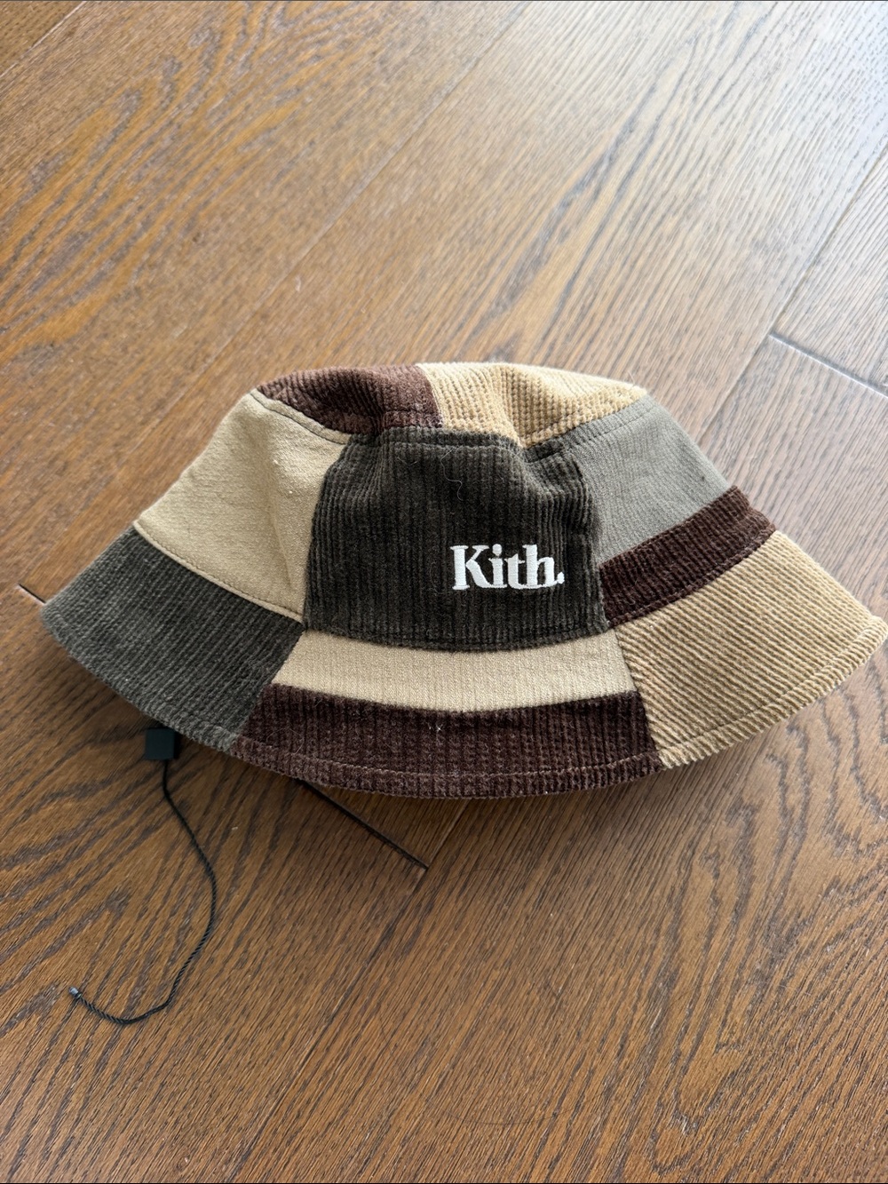 Brand New Kith Kids Corduroy Bucket Hat in Brown and Tan Size 3-12M